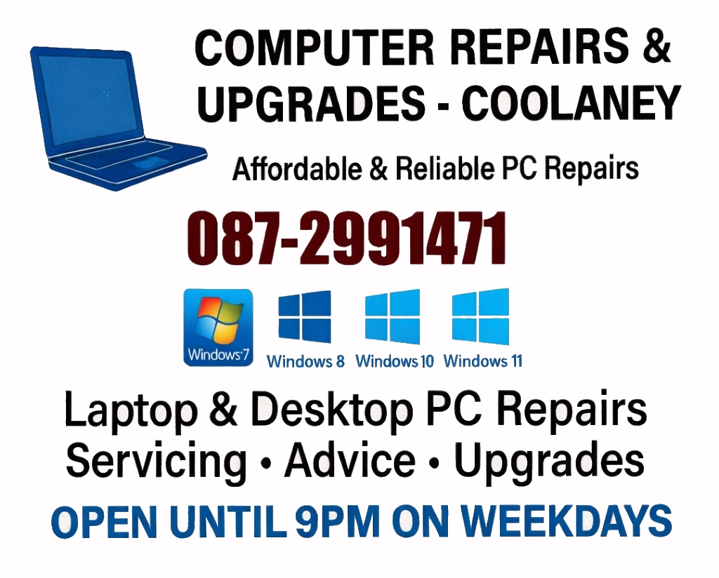 Computer Repairs Coolaney banner